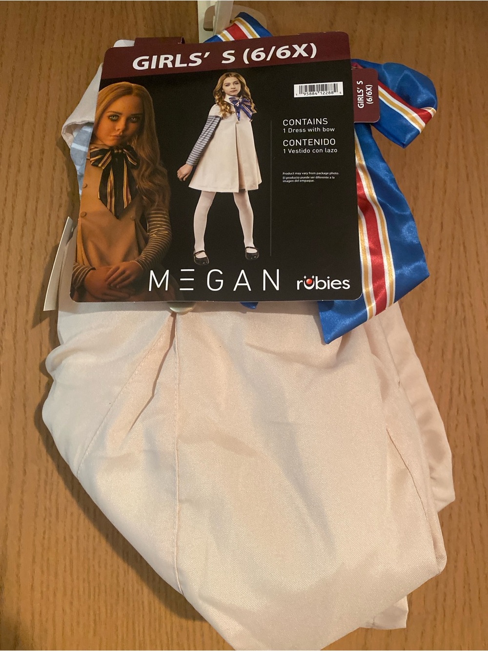 MEGAN Girls' Halloween costume with Blue Ribbon (S 6/6X)